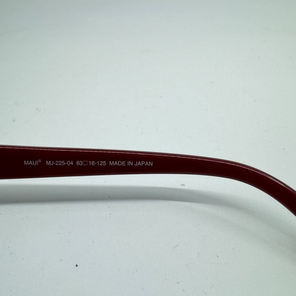 Maui Jim Japan Rainbow Falls‎ MJ-225-04 Burgundy Sunglasses Frame H10346 main image 5